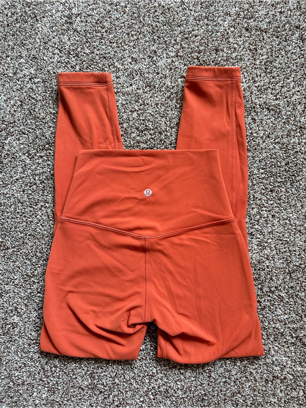 Lululemon High-Rise Leggings in Spicy Orange